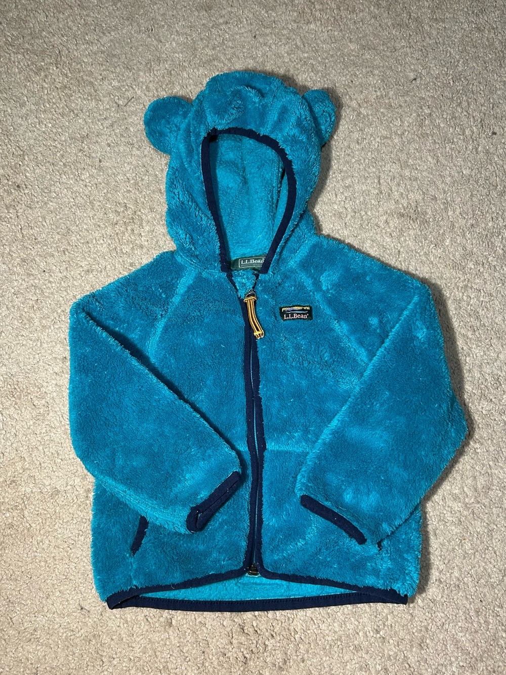 L.L. Bean 12-18 months Hi-Pile Fleece Jacket Blue